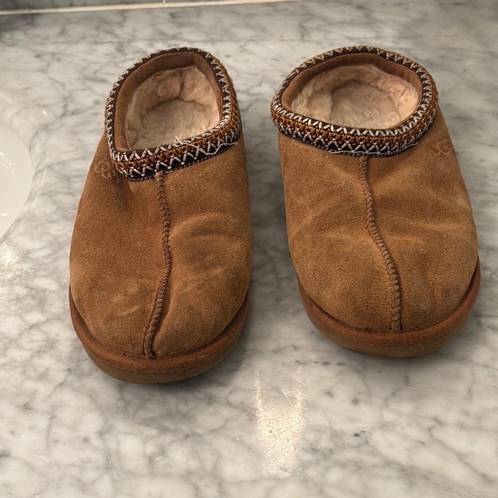 UGG Tan Suede Slippers